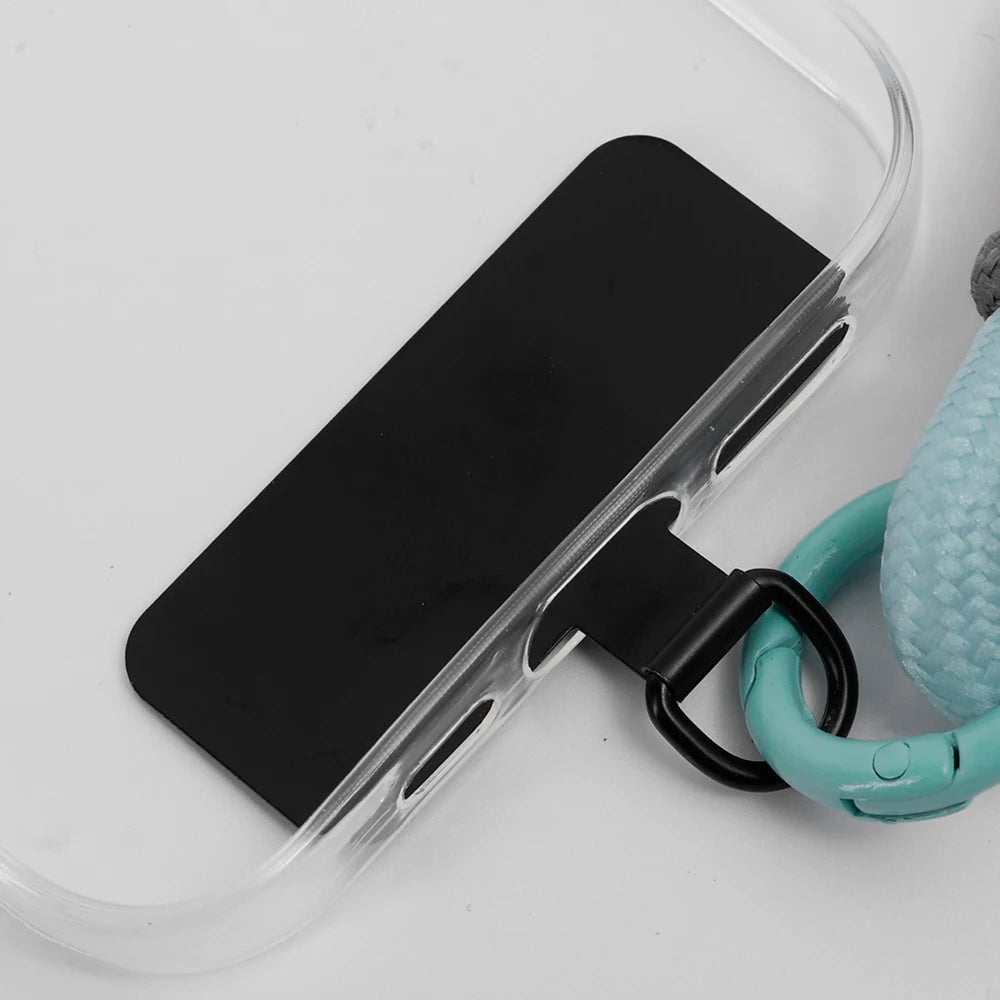 Stainless Steel Phone Lanyard Patch Clip | Anti-Drop Tab