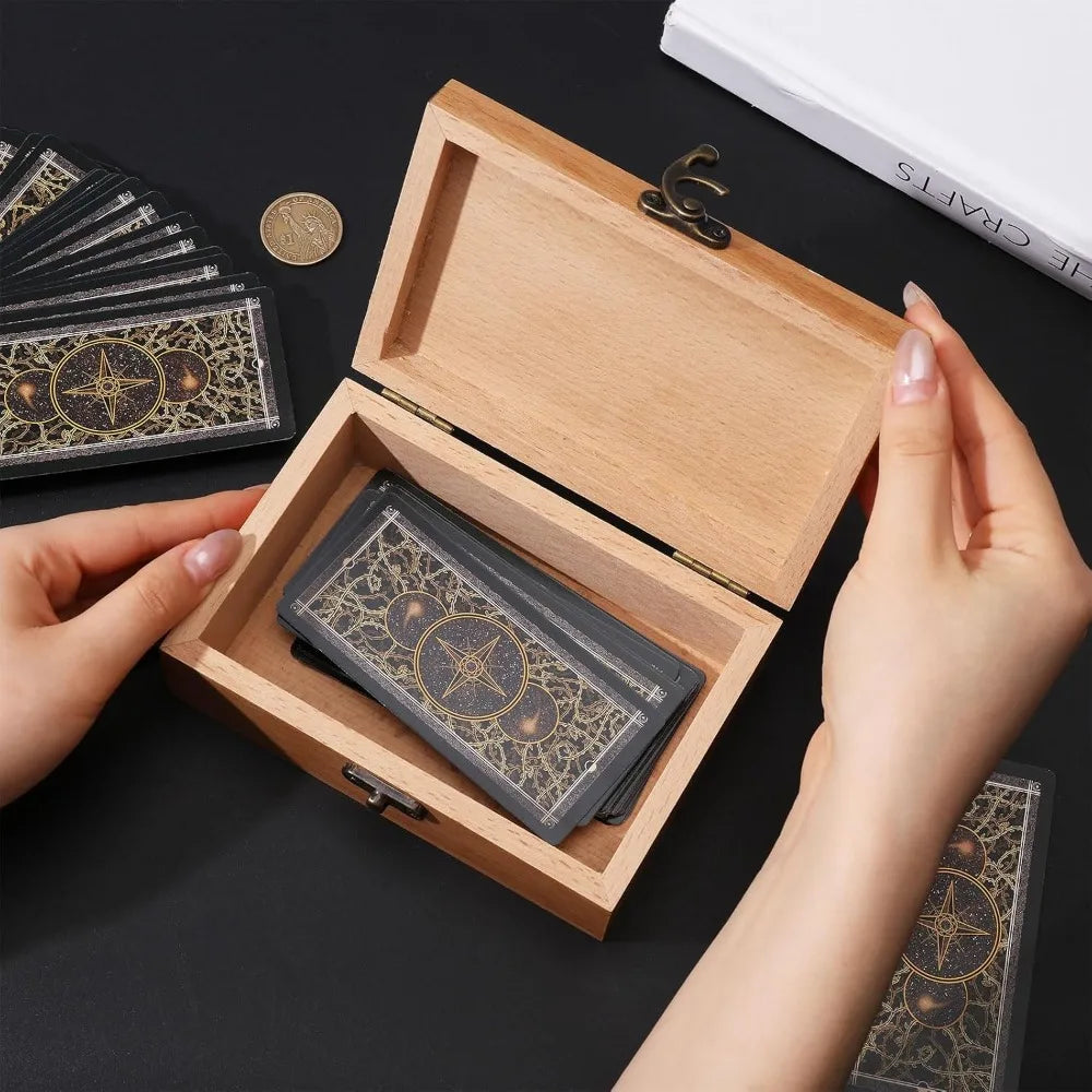 The Empress Engraved Beech Wood Tarot & Jewelry Storage Box