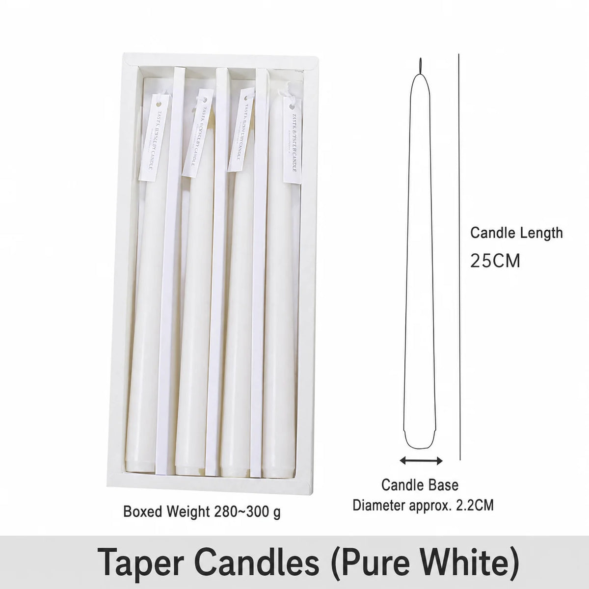 Handcrafted Scented Taper Candles 4-Pack | Holiday & Home Décor