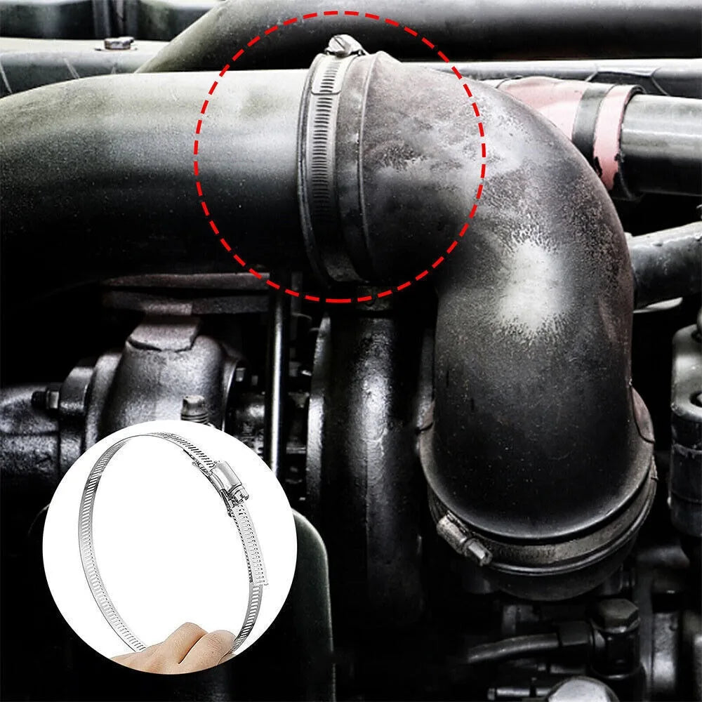 304 Stainless Steel Adjustable Hose Clamp Strap with Fasteners