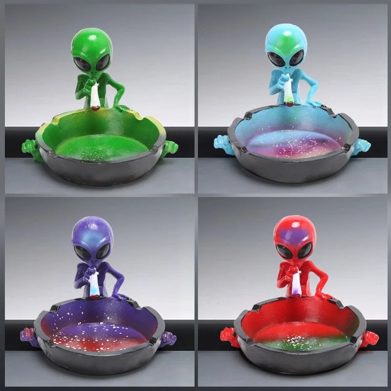 Alien Ashtray – Creative Resin Sculpture | Home Décor Gift