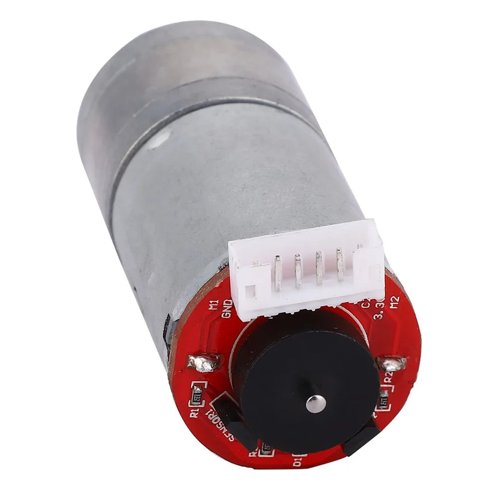 DC 12V Encoder Gear Motor Kit – 65mm Wheel, Metal Gearbox