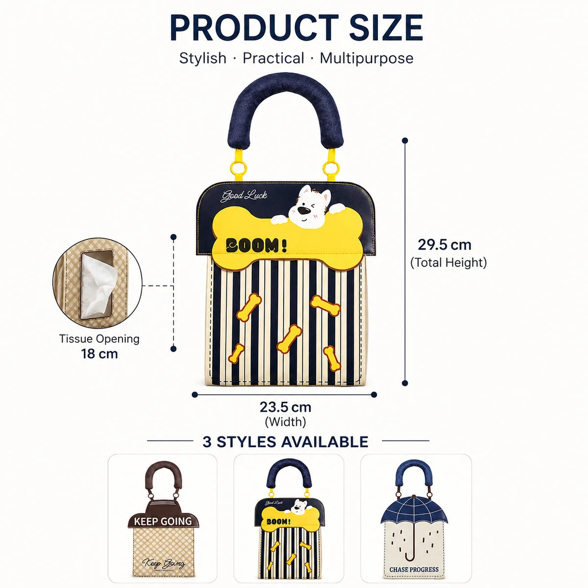 Cartoon Hanging Tissue Holder Bag – Car, Home & Bathroom