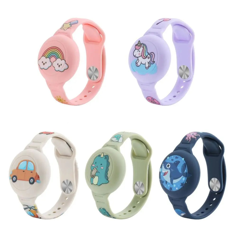 Silicone Kids AirTag Wristband – Waterproof Tracker Case