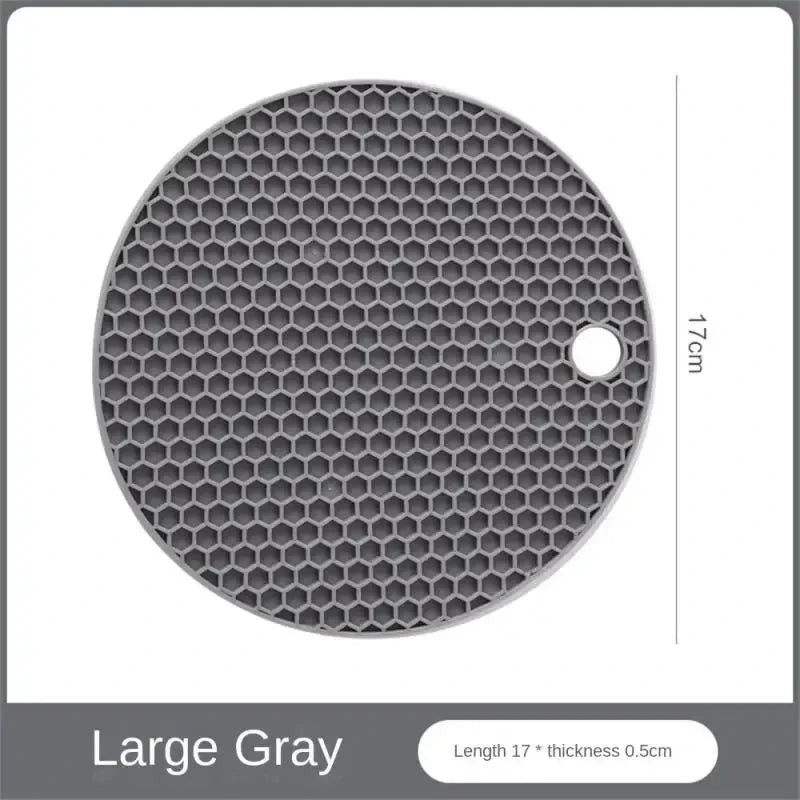 Round Silicone Kitchen Mat – Non-Slip Heat Resistant Trivet
