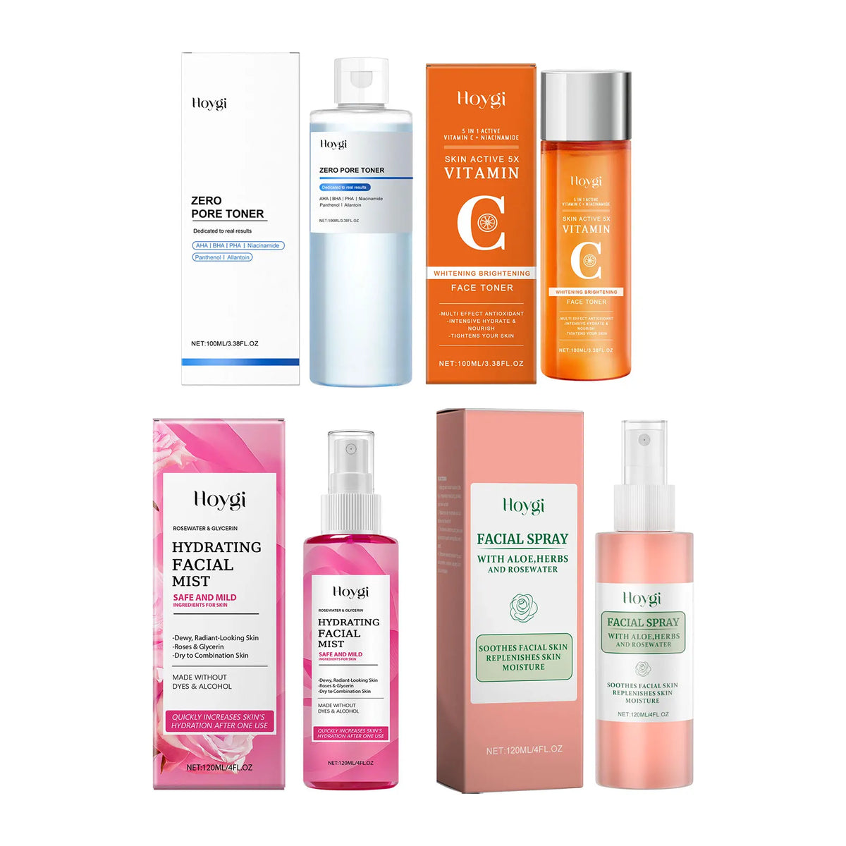 Hoygi Rose Toner Spray – Vitamin C Brightening Face Essence