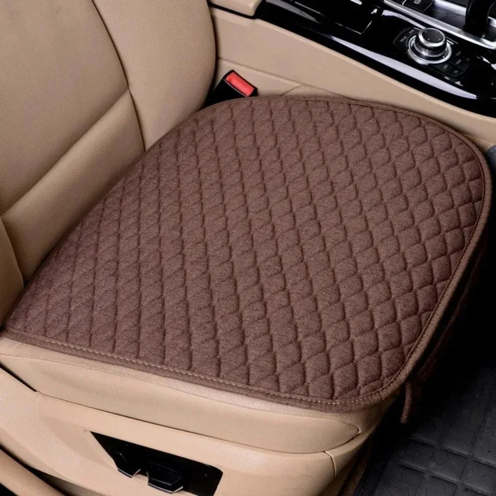 Linen Non-Slip Car Seat Cushion – Universal Fit All-Season