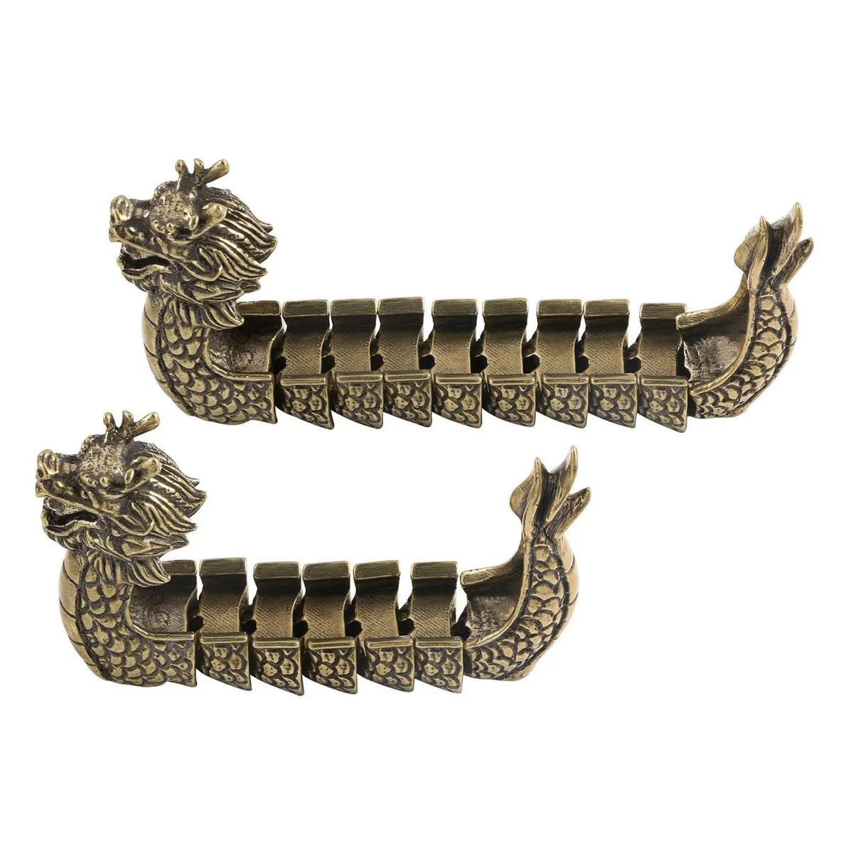 Brass Dragon Boat Figurine – Desk & Tea Table Ornament