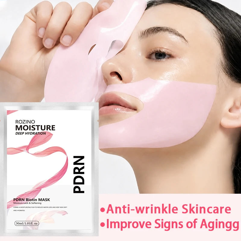 ROZINO PDRN Biotin Hydrating Face Mask – Moisturizing & Firming