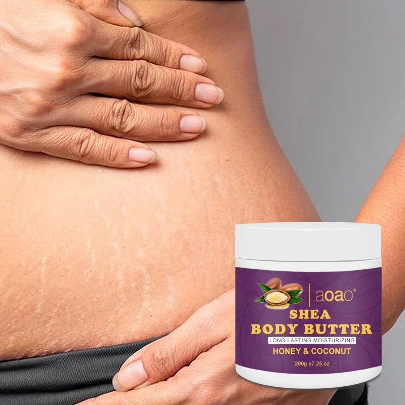 AOAO Shea Body Butter – Vitamin E & Coconut Moisturizer