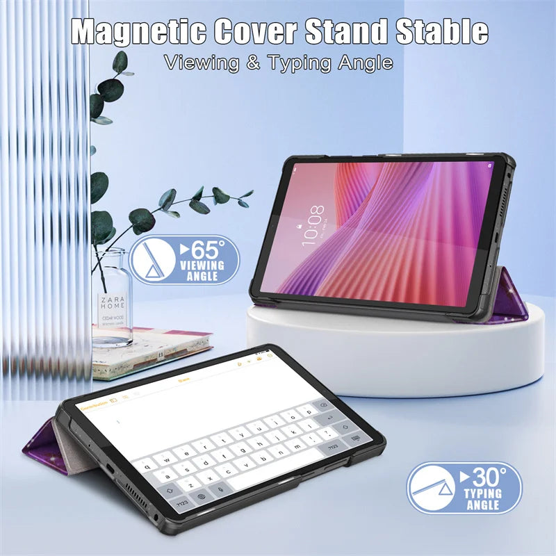 Lenovo Tab One 8.7 & Tab K9 Smart Leather Folio Case