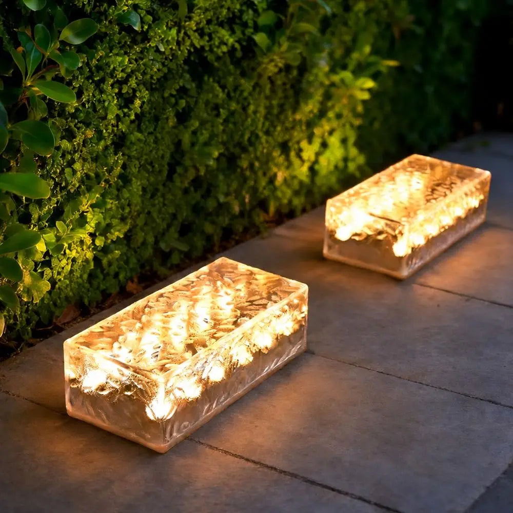 Solar Brick LED Paver Light – Waterproof Outdoor Landscape