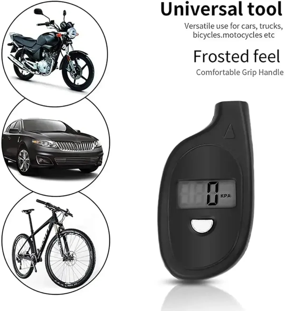 Mini Keychain Digital LCD Tire Pressure Gauge – Car & Moto