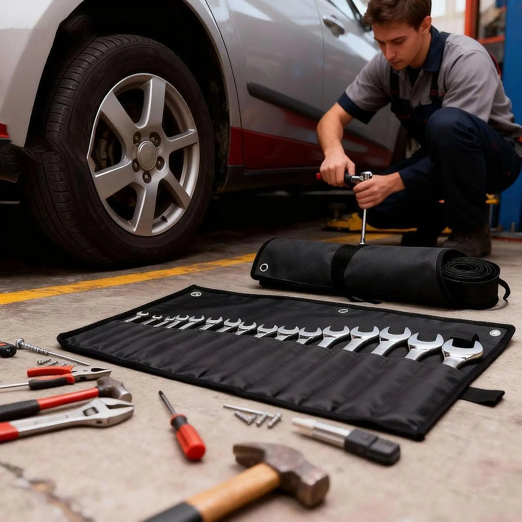 Roll-Up Tool Bag & Wrench Organizer Pouch – 2-Pack