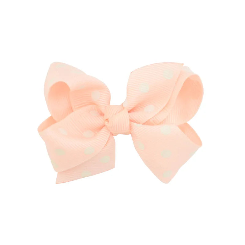 12-Pack Handmade Grosgrain Ribbon Bow Hair Clips for Girls