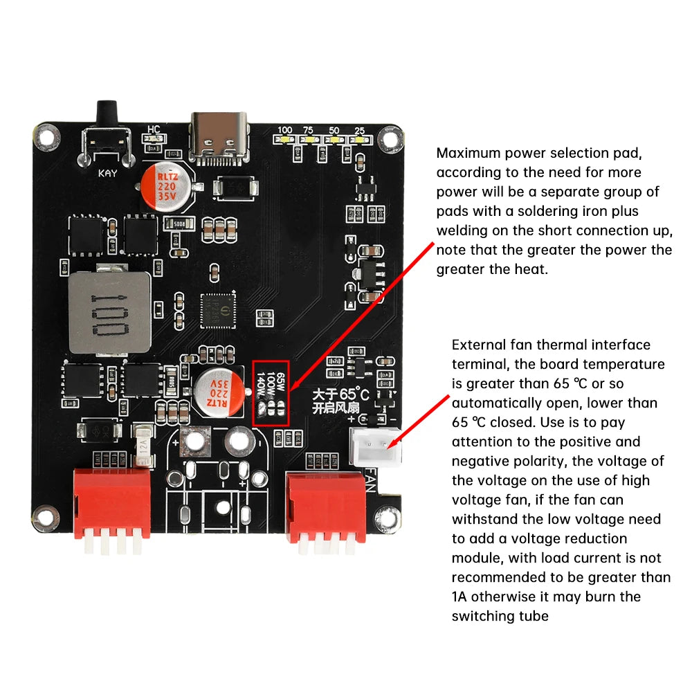 140W IP2366 Bidirectional Fast Charging Module | 2-6S Li Battery