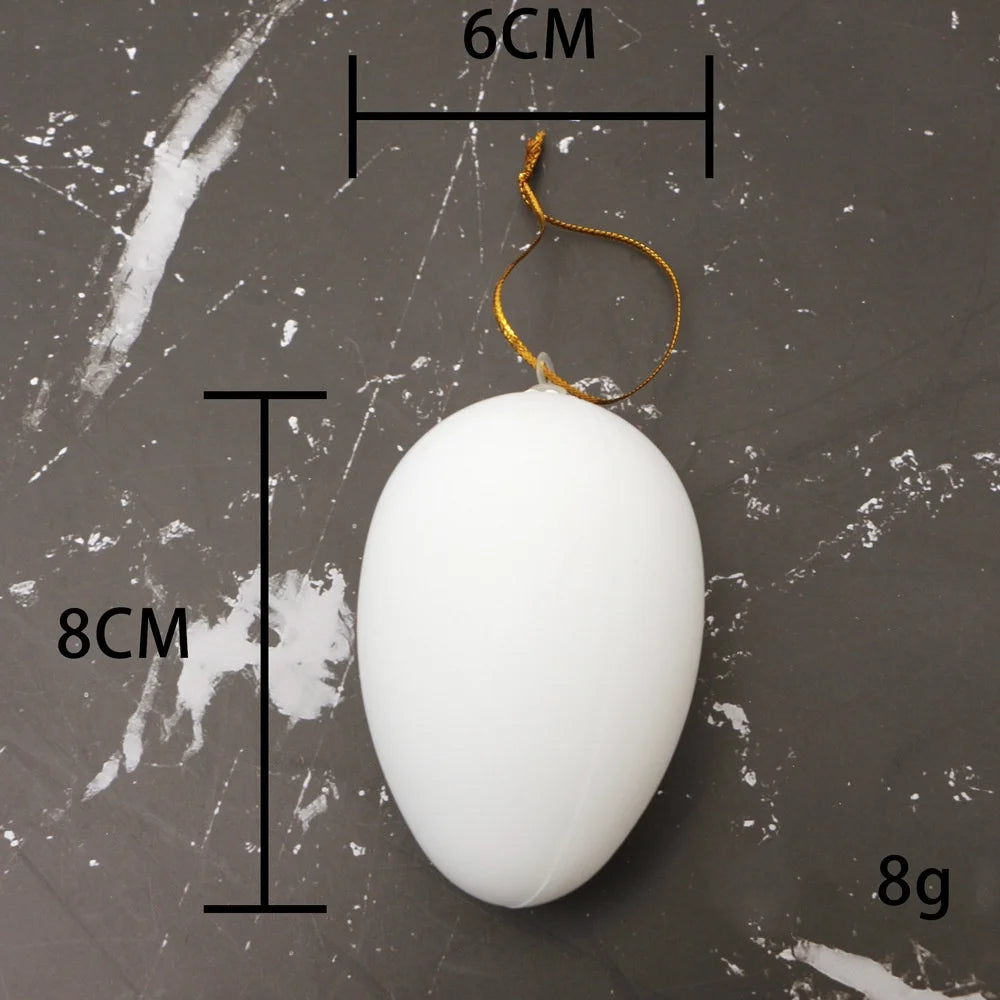 White Foam Easter Eggs DIY Craft Decoration 3–8cm | 1pc