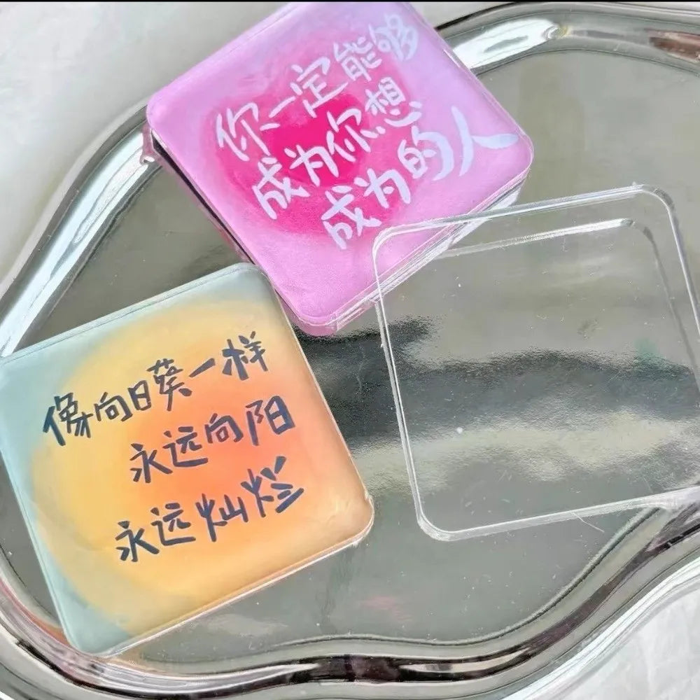 5-Pack DIY Transparent Acrylic Fridge Magnet Set – Self-Adhesive