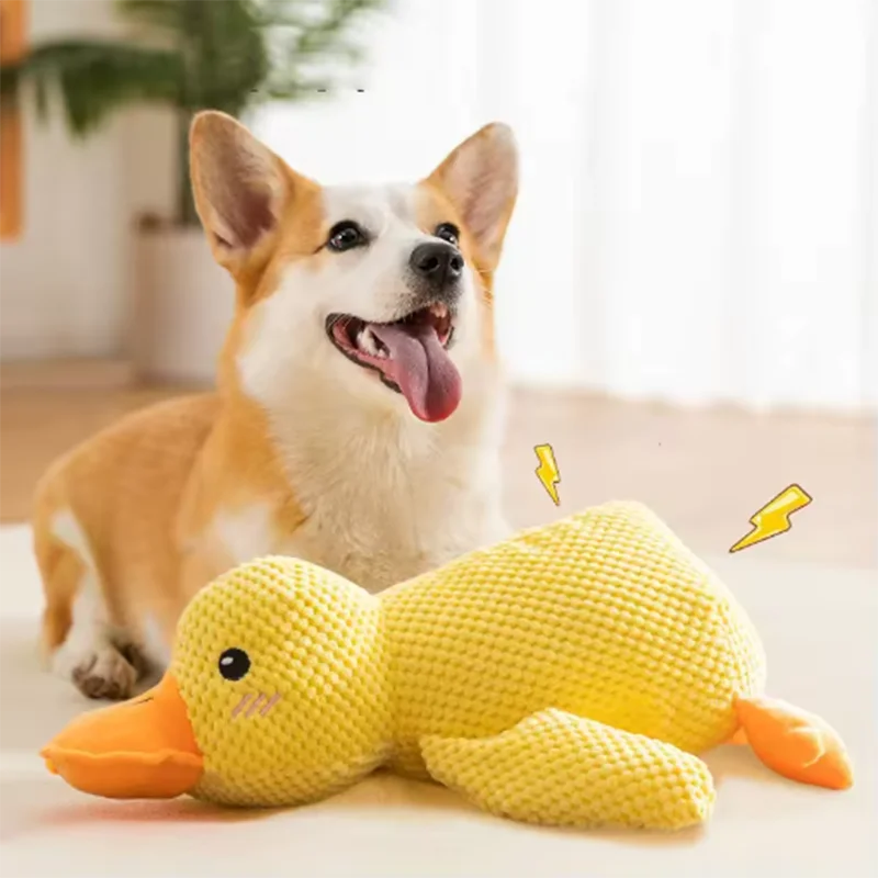 Stomping Duck Dog Plush Toy – Bite-Resistant Teeth Cleaning