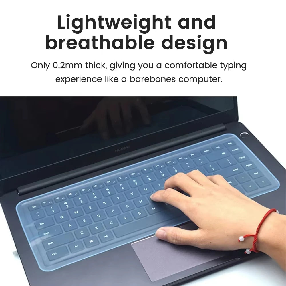 Silicone Laptop Keyboard Cover Protector 13–17 Inch