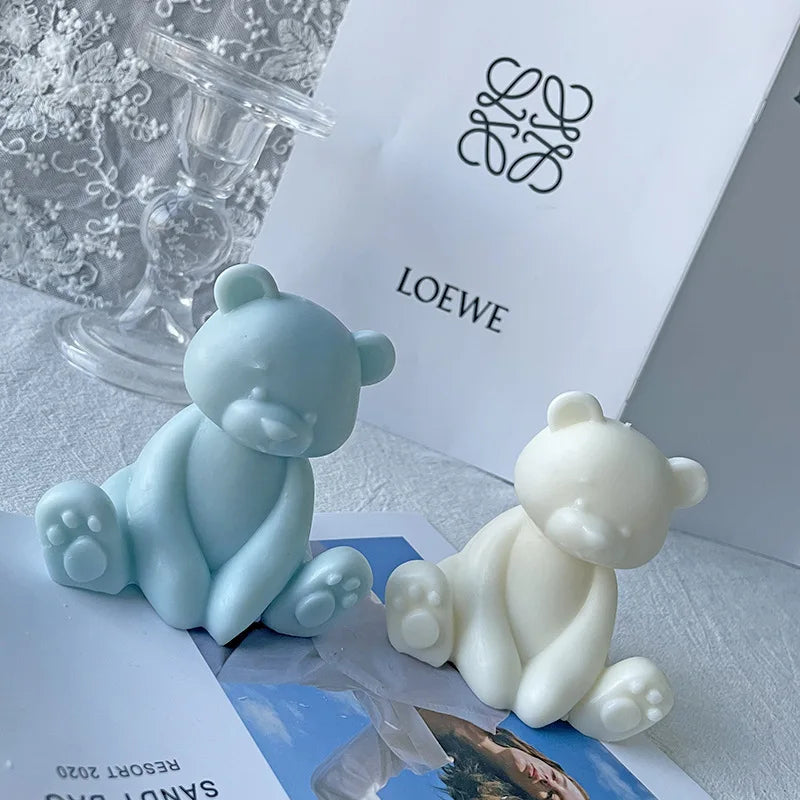 3D Bear Silicone Mold – Candle, Soap & Resin DIY Craft