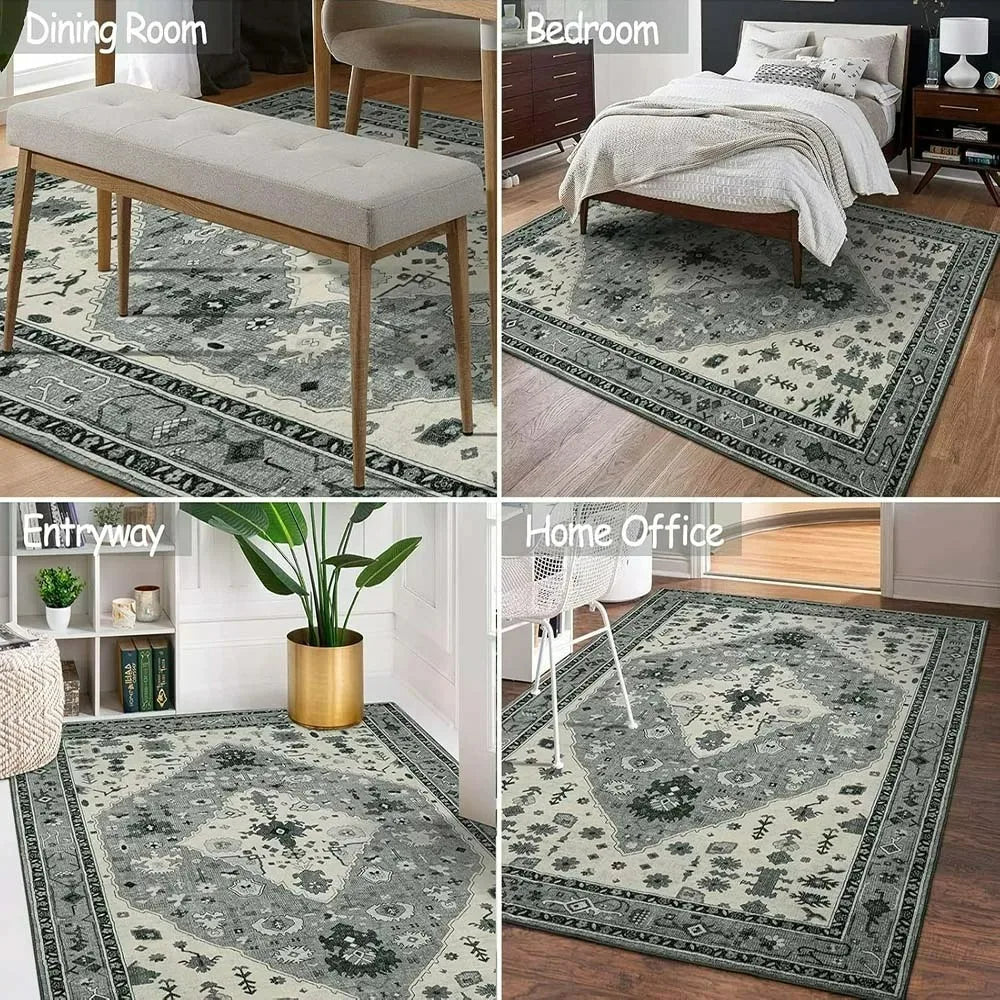Pink Boho Unicorn Flower Rug – Kids Room & Nursery Carpet