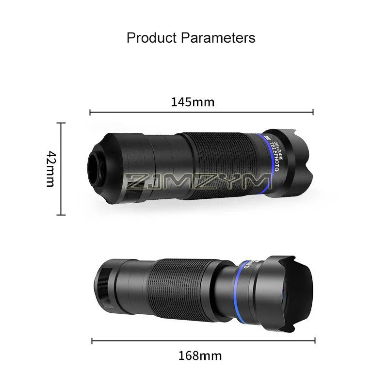 36x Zoom Monocular Telephoto Lens for Smartphones – HD