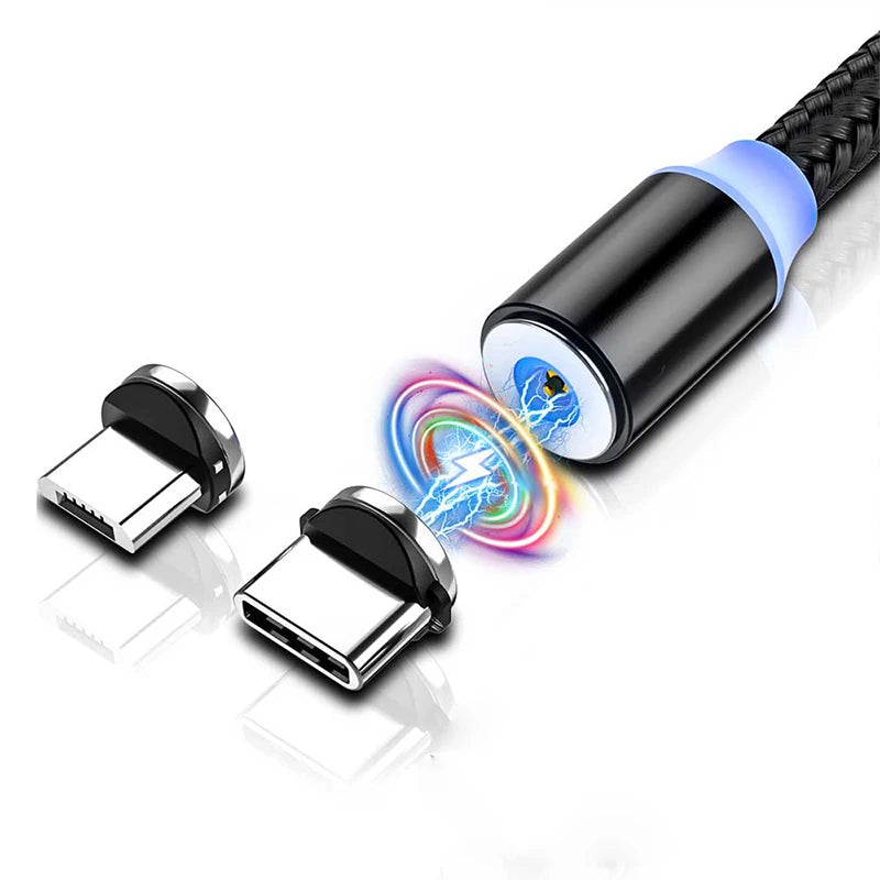 FONKEN 3-Pack Magnetic Cable Tips – Micro USB & USB-C Adapter