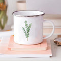 Floral Print Enamel Mug – Camping & Travel Coffee Cup