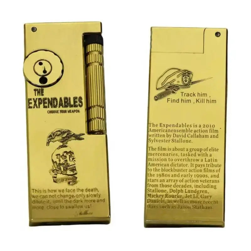 Retro Brass Kerosene Lighter | Arm-Lift Sliding Wheel Design