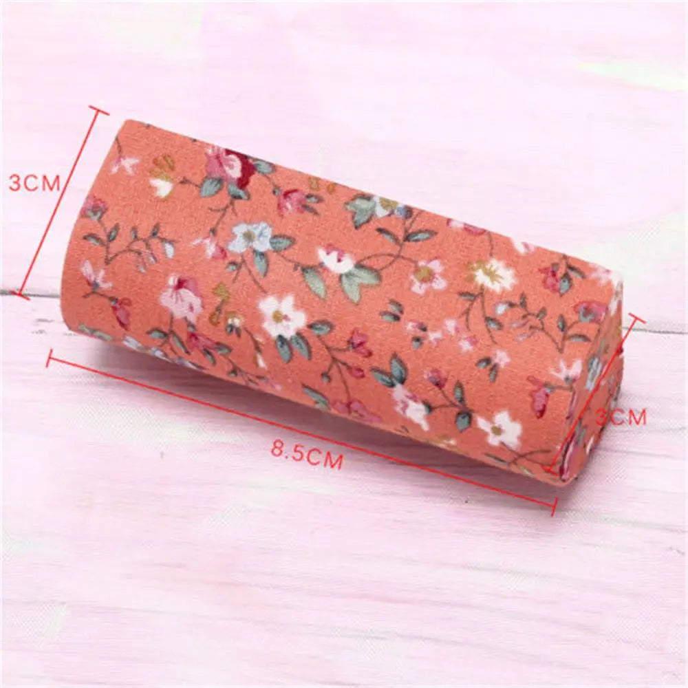 Retro Embroidered Flower Lipstick Case with Mirror | Jewelry Box