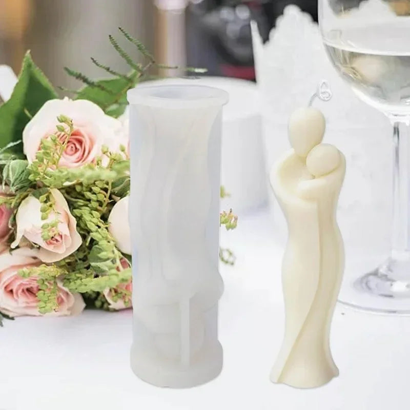 3D Mom & Baby Silicone Mold – Candle, Resin & Plaster Casting