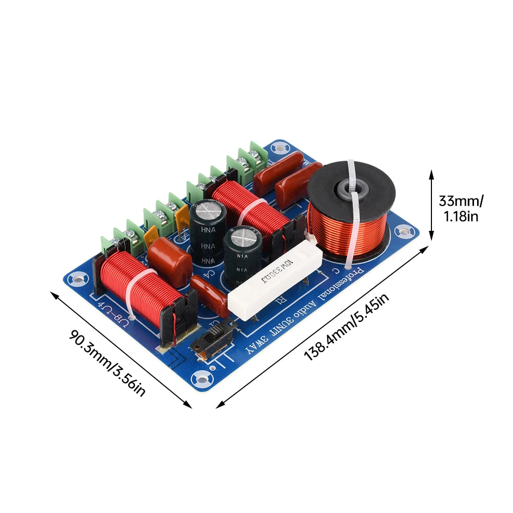 250W 3-Way Speaker Crossover Network | Audiophile Hi/Mid/Low
