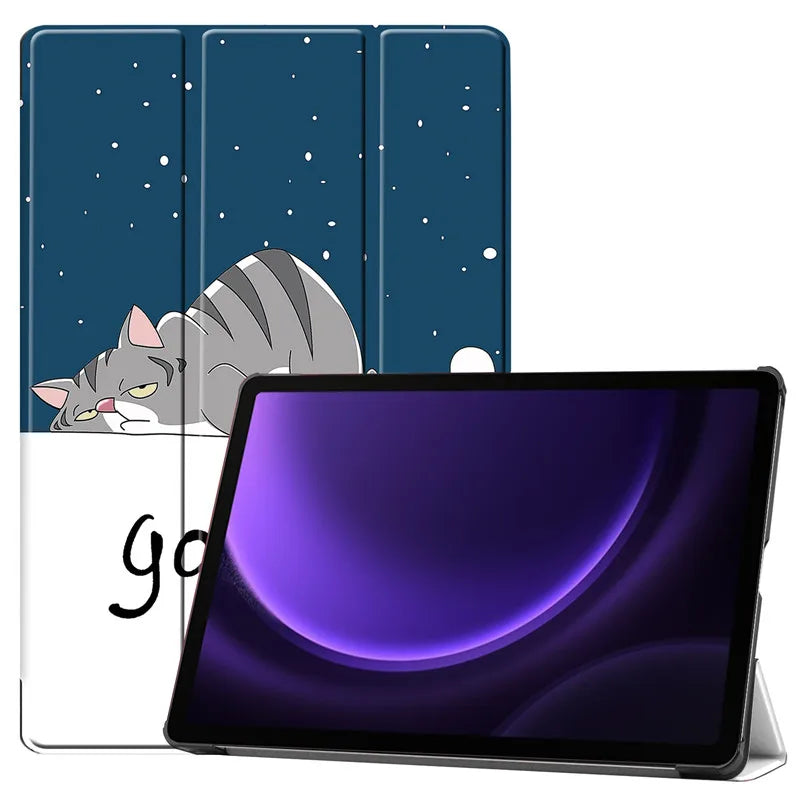 Samsung Galaxy Tab S9 FE 10.9" Tri-Fold PU Leather Smart Case