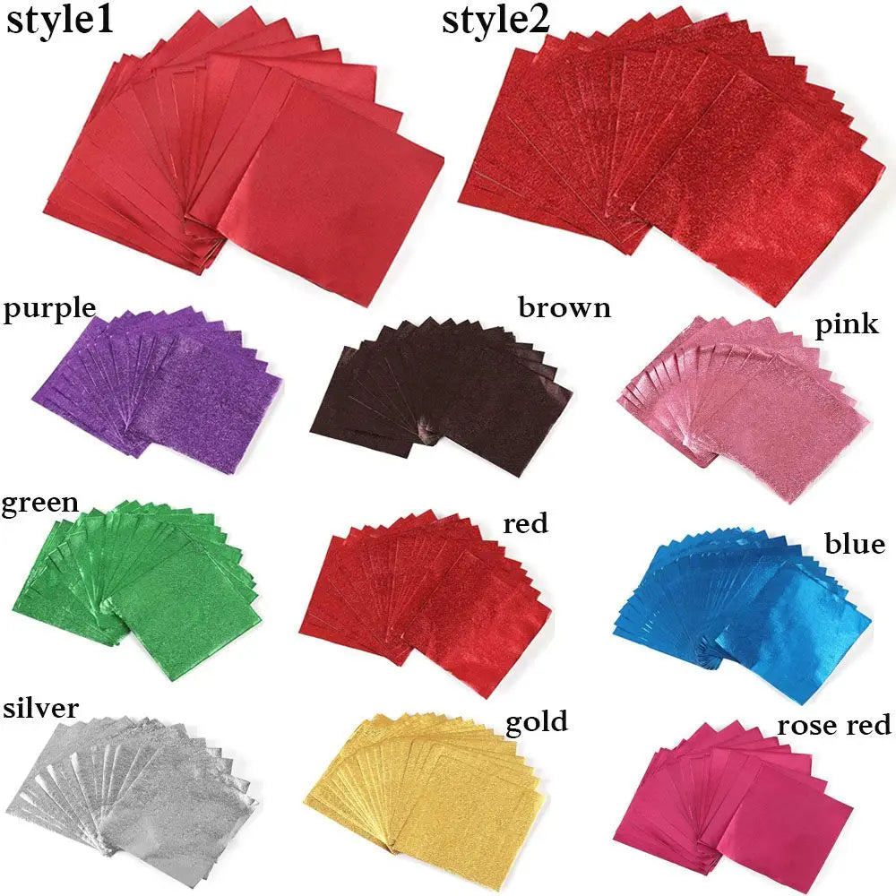 100pcs Colored Aluminum Foil Candy Wrappers | Party & Wedding