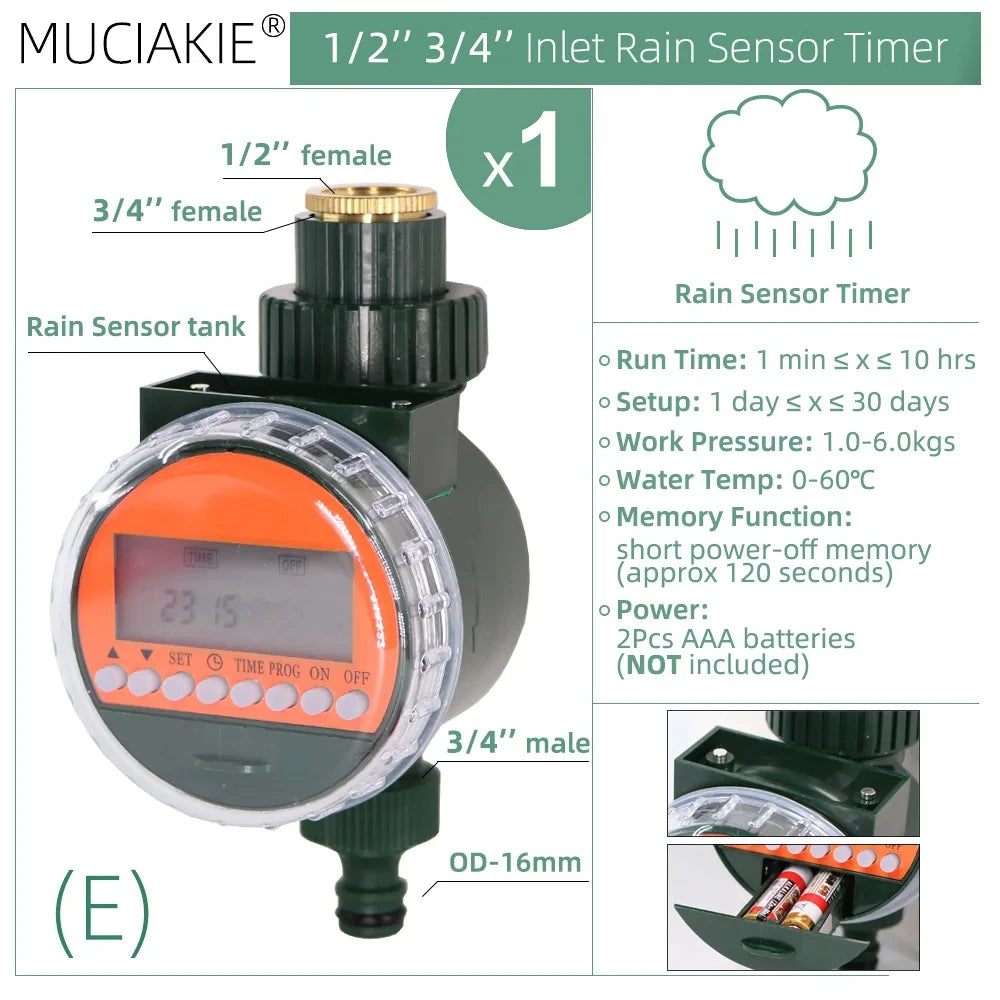 Programmable Garden Water Timer – Auto Faucet Hose Controller