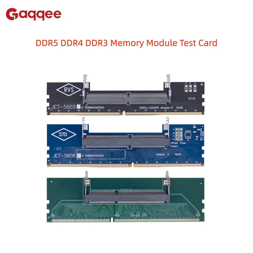 DDR5/DDR4/DDR3 Laptop-to-Desktop Memory Test Adapter