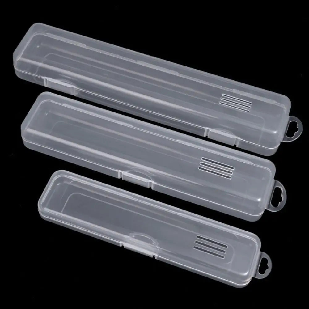 Transparent Makeup Brush & Pen Storage Box Organizer – 3 Sizes