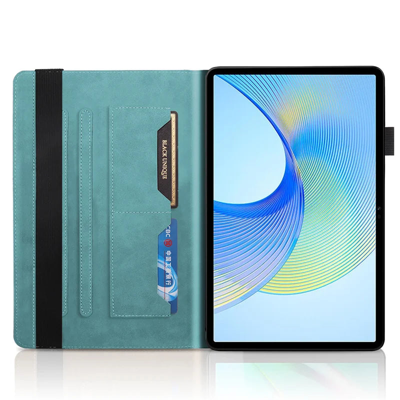 Samsung Galaxy Tab S10 Lite Case Embossed Flip Wallet Stand 10.9"