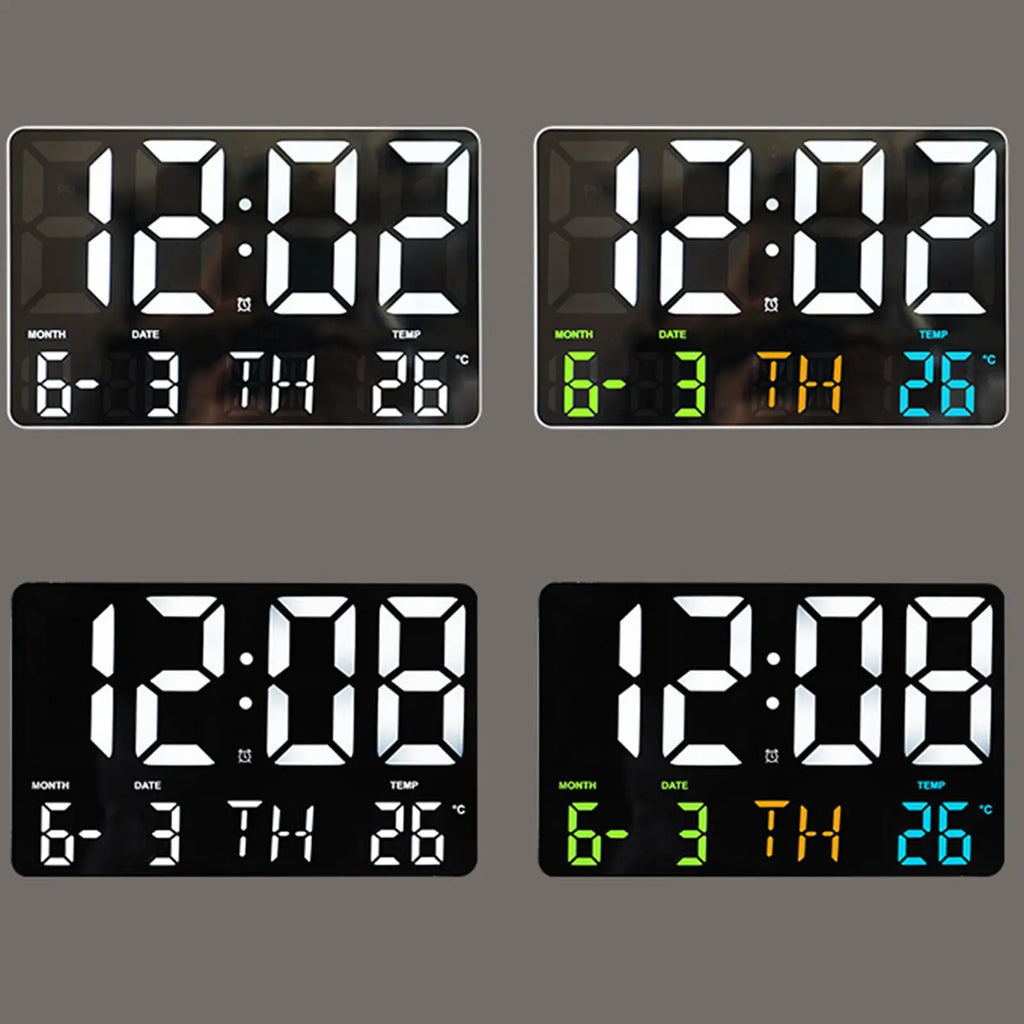 Digital LED Alarm Clock with Remote, Temperature & Calendar