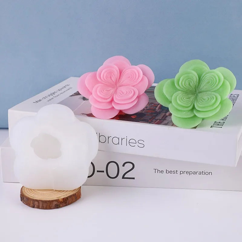 3D Austin Rose Silicone Mold – Candle, Soap & Resin Casting