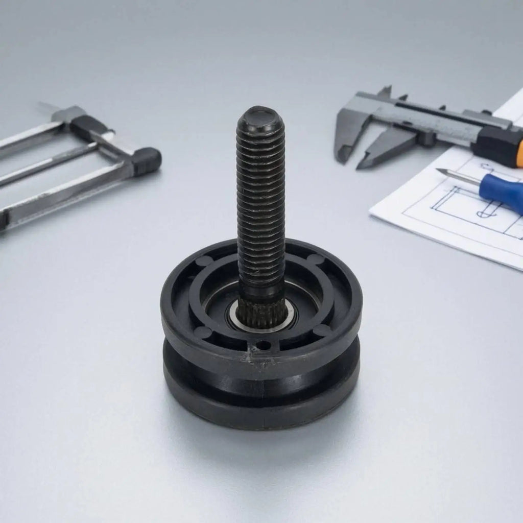 6-Pack Grooved Tile Saw Roller Assembly – Threaded Replacement