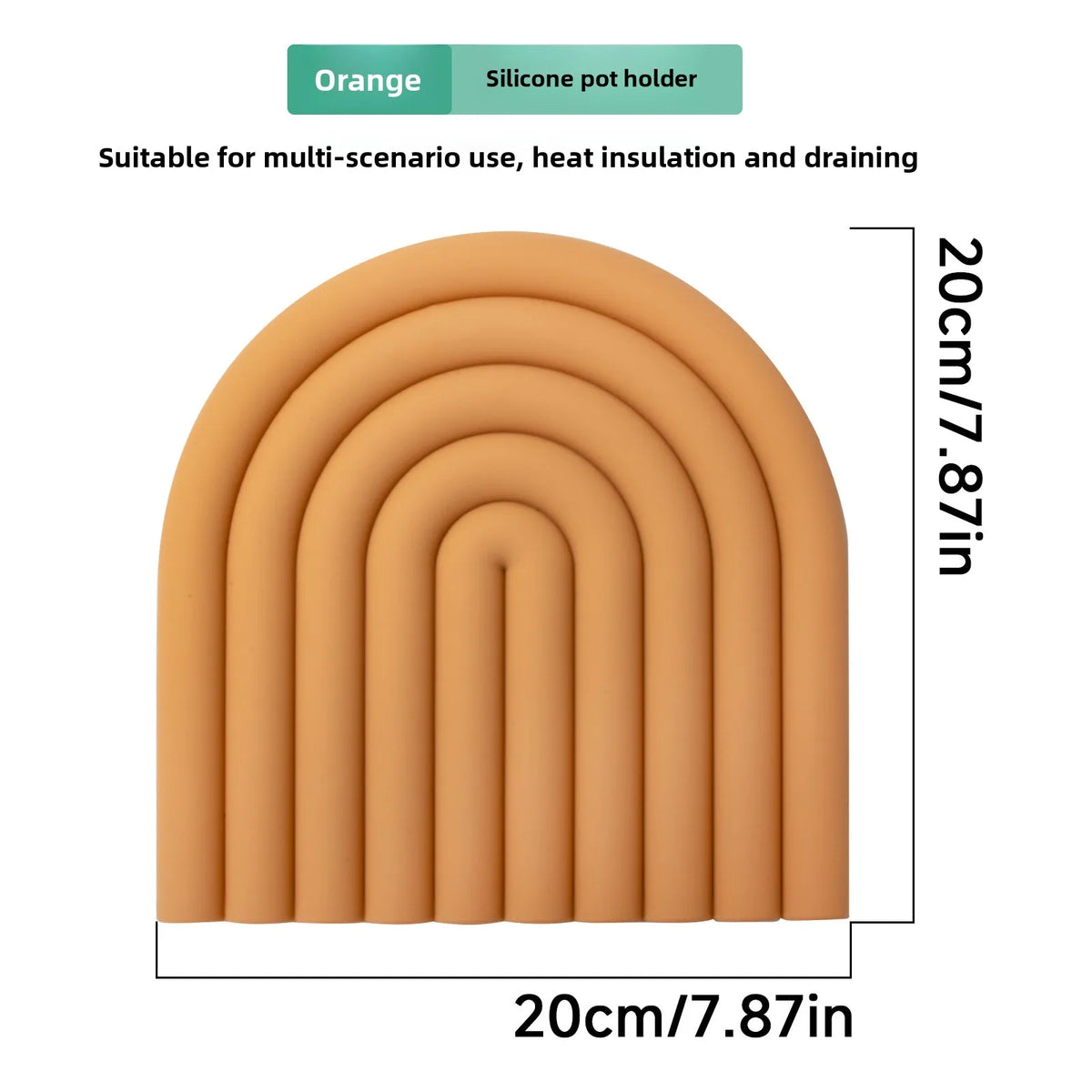 Rainbow Cloud Silicone Trivet Mat – Heat Resistant Non-Slip Pot Pad