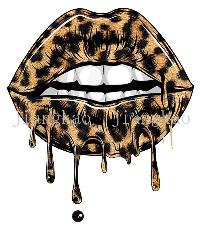 Watercolor Lip Iron-On Patches – DIY Clothes & Bag Appliqués