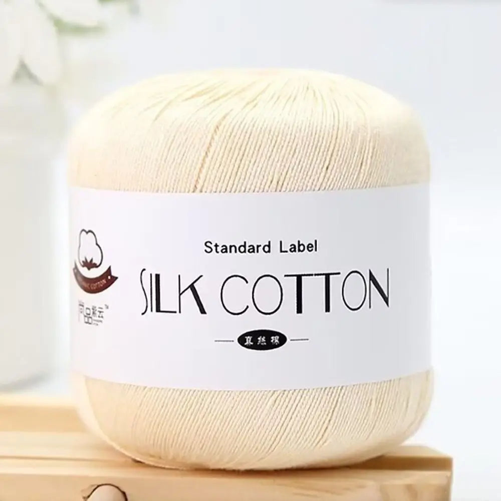 Milk Silk Cotton Soft Crochet Knitting Yarn – 50g Skein