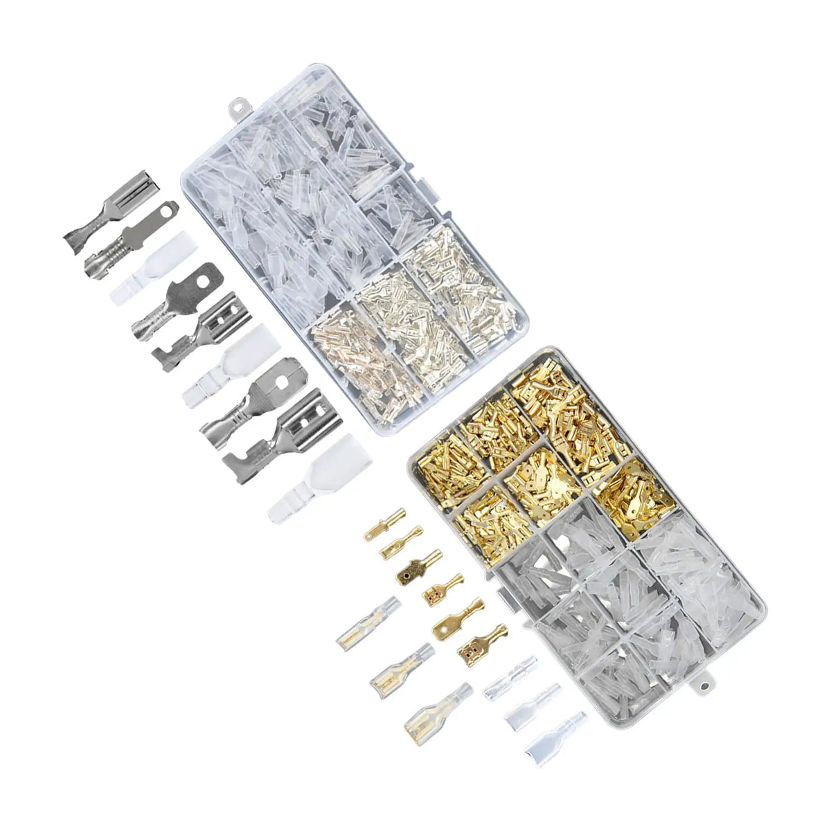 315-Piece Crimp Terminal Block Kit | 2.8 4.8 6.3mm Brass