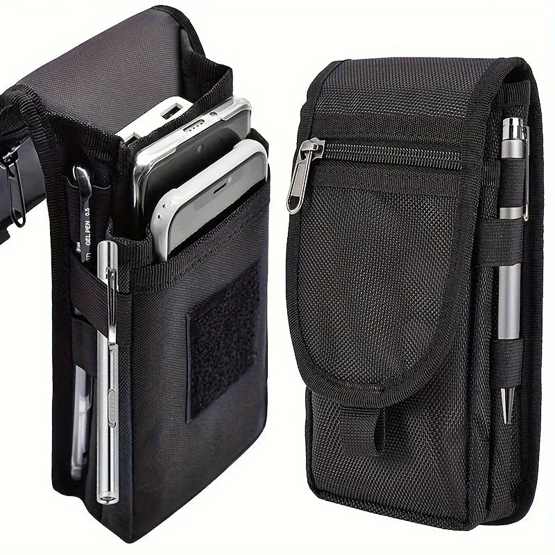 Canvas Crossbody Phone Waist Bag – Flip Top Belt Pouch