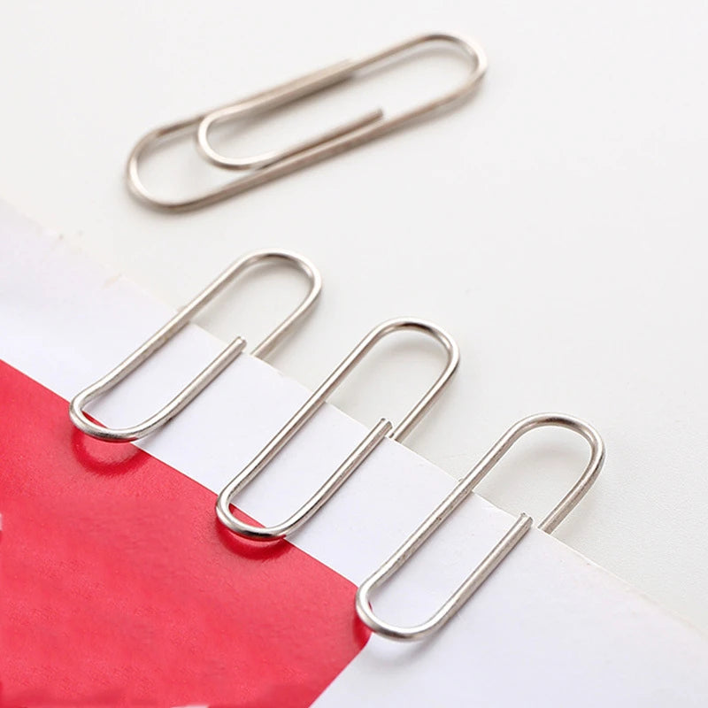 Silver Steel Paper Clips – Bookmark & Planner Clips 50–200pc