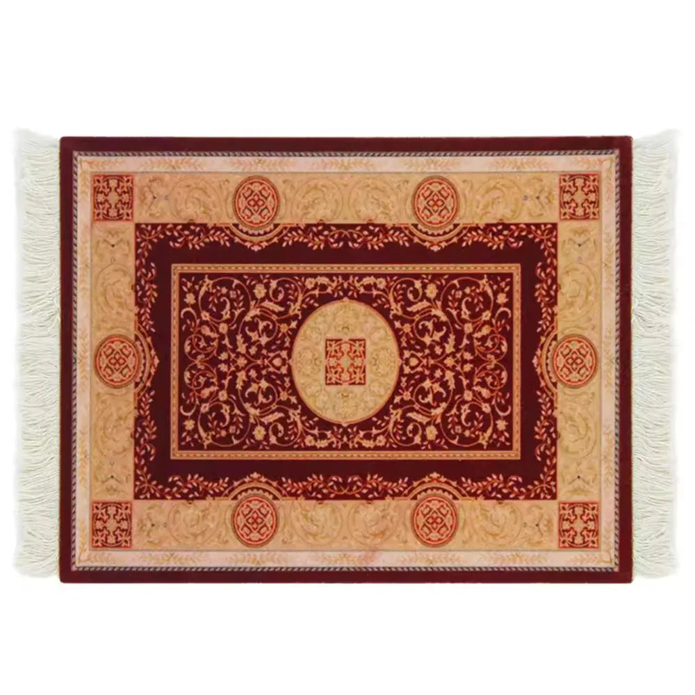 Persian Carpet Mouse Pad – Anti-Slip Rubber Gaming Mat 18×26cm
