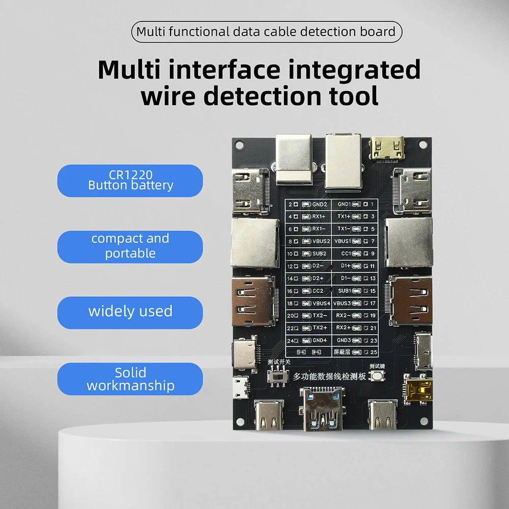 USB Cable Tester Module – HDMI, Type-C, Micro & More